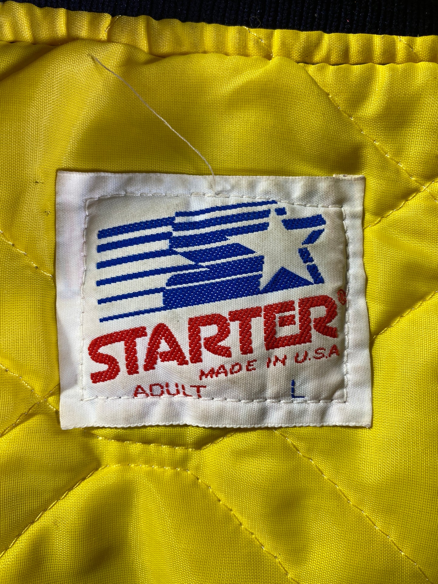 90’s STARTER x NOTRE DAME Made in USA Size L Vintage College Button down Nylon Jacket / A9450