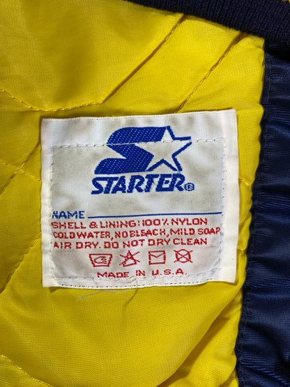 90’s STARTER x NOTRE DAME Made in USA Size L Vintage College Button down Nylon Jacket / A9450