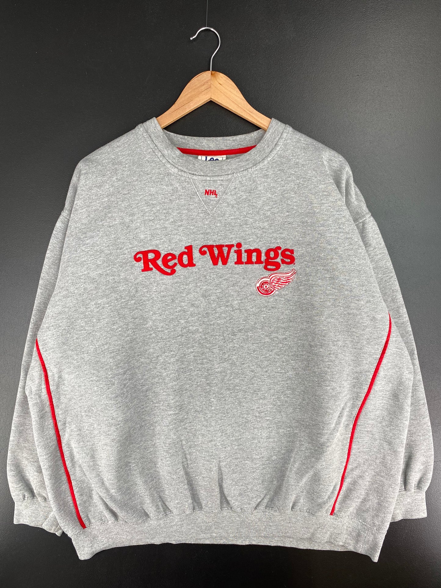 Vintage RED WINGS Size No Tag (Approx.XXL) Vintage NHL Sweat-Shirt / A3315