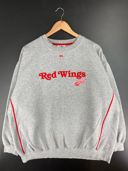 Vintage RED WINGS Size No Tag (Approx.XXL) Vintage NHL Sweat-Shirt / A3315