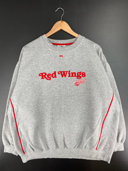 Vintage RED WINGS Size No Tag (Approx.XXL) Vintage NHL Sweat-Shirt / A3315