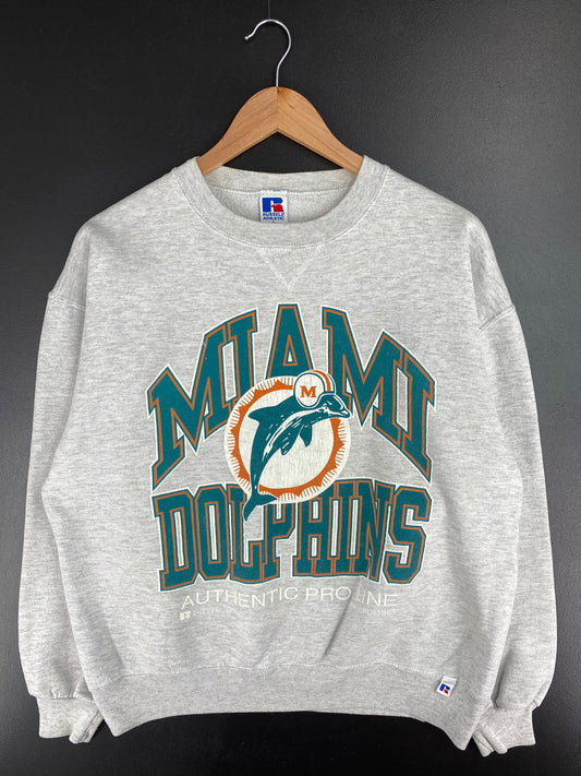 1995 MIAMI DOLPHINS Made in USA Size L Vintage NFL Sweat-Shirt / A3317