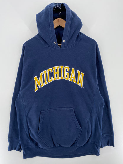 Vintage MICHIGAN Size XL College Hoodie Sweat-Shirt / A3476