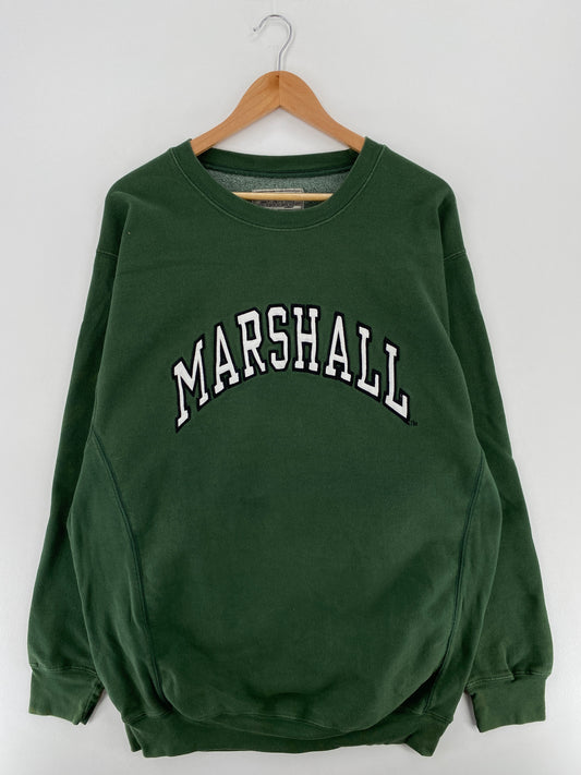 Vintage MARSHALL Size XL College Sweat-Shirt / A3478