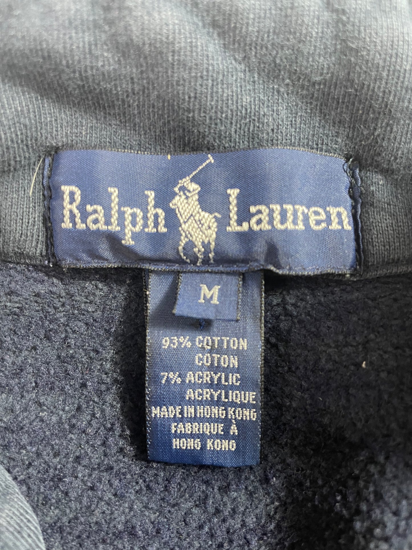 90's POLO RALPH LAUREN Size M Vintage Half Zip Sweat-shirt / A2668