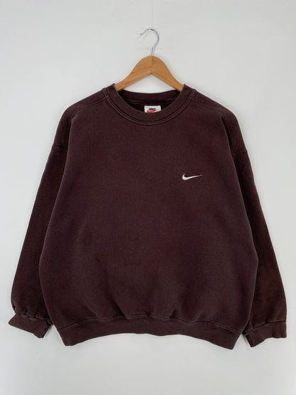 90's NIKE MINI SWOOSH Size L Vintage Sweat-shirt / E402