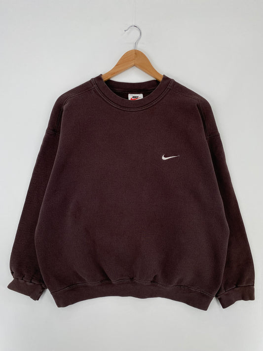 90's NIKE MINI SWOOSH Size L Vintage Sweat-shirt / E402