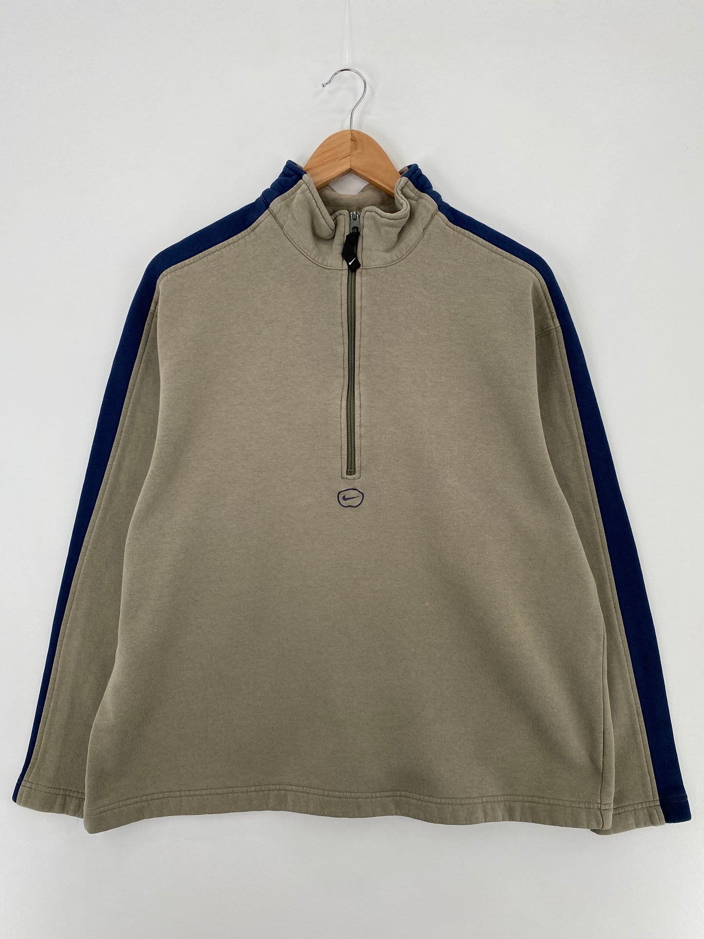 00' NIKE Size XL Vintage Half Zip Sweat-shirt / E407
