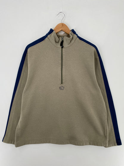 00' NIKE Size XL Vintage Half Zip Sweat-shirt / E407