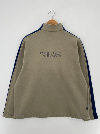 00' NIKE Size XL Vintage Half Zip Sweat-shirt / E407