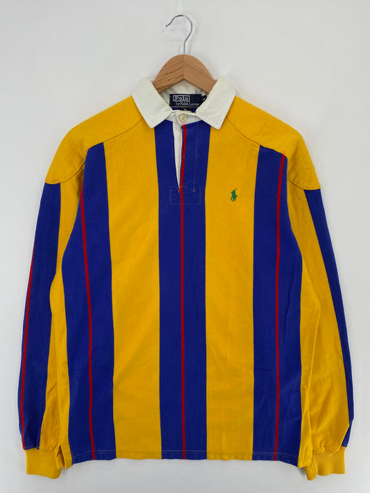 90's POLO RALPH LAUREN Size M Vintage Rugby-Shirt / E413
