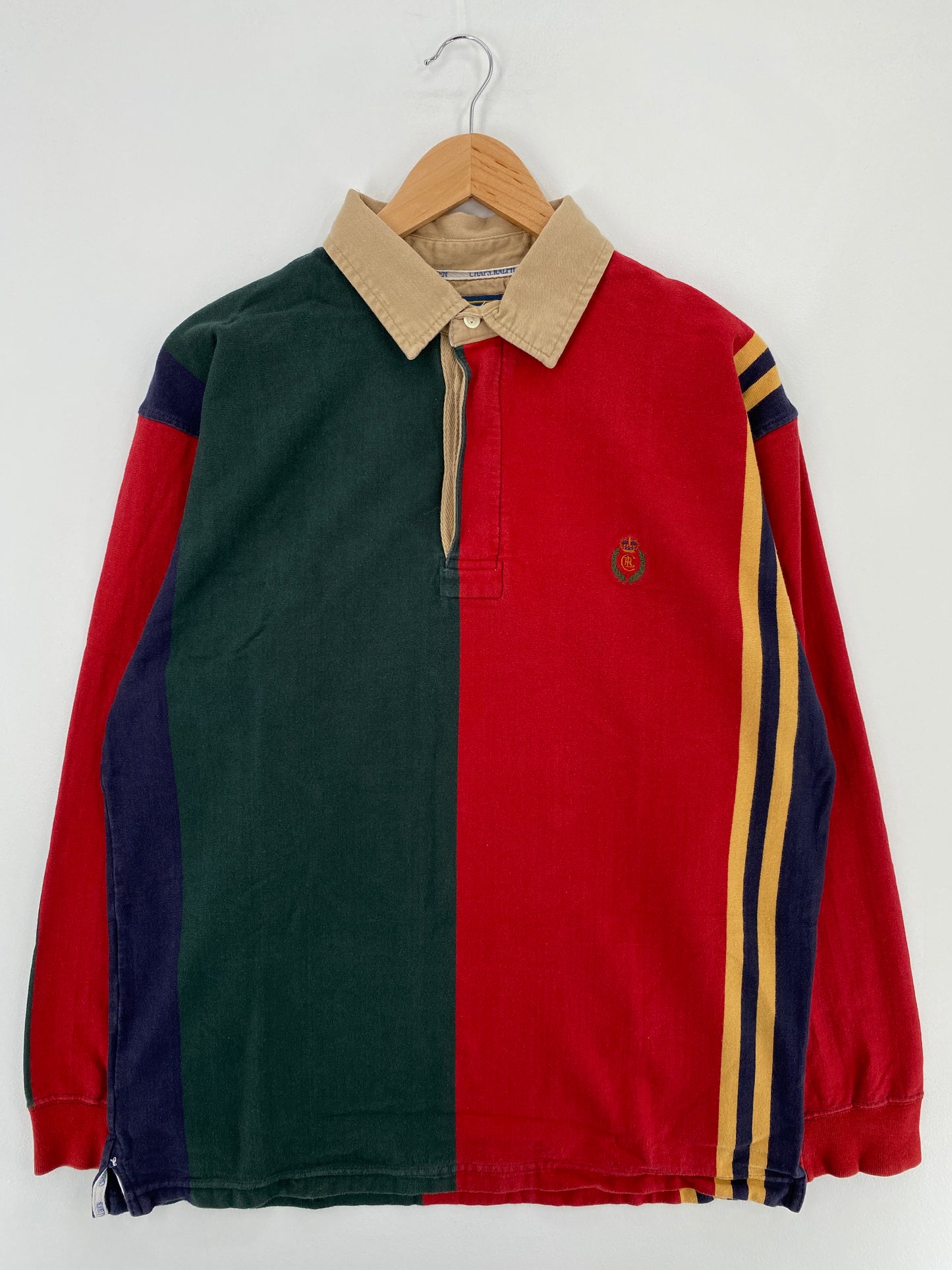 90’s CHAPS RALPH LAUREN Size L Rugby-Shirt / E416