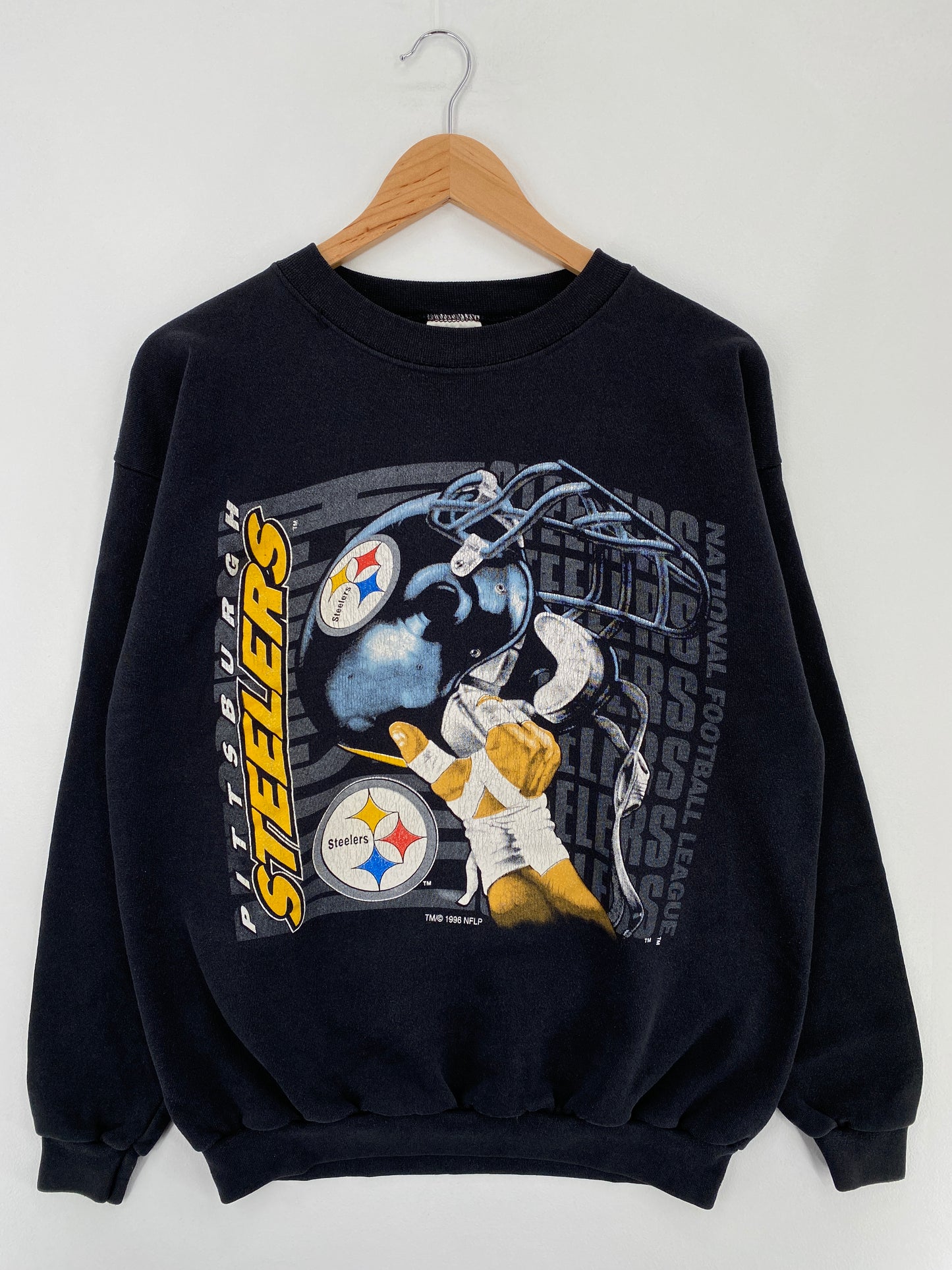1996 PITTSBURGH STEELERS Made in USA Size XL NFL Sweat-Shirt / E426