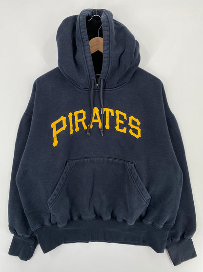 Vintage PITTSBURGH PIRATES Size No Tag (Approx.L) MLB Hoodie Sweat-Shirt / E428
