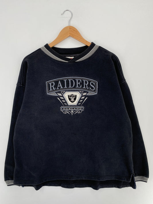 90’s OAKLAND RAIDERS Size XL NFL Sweat-Shirt / E430