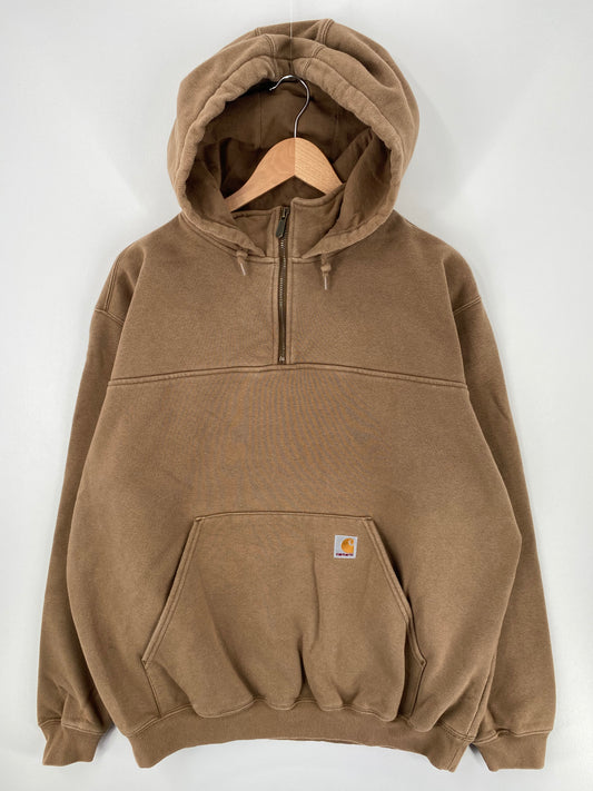 Vintage CARHARTT Size XL Half Zip Hoodie Sweat-Shirt  / A1031