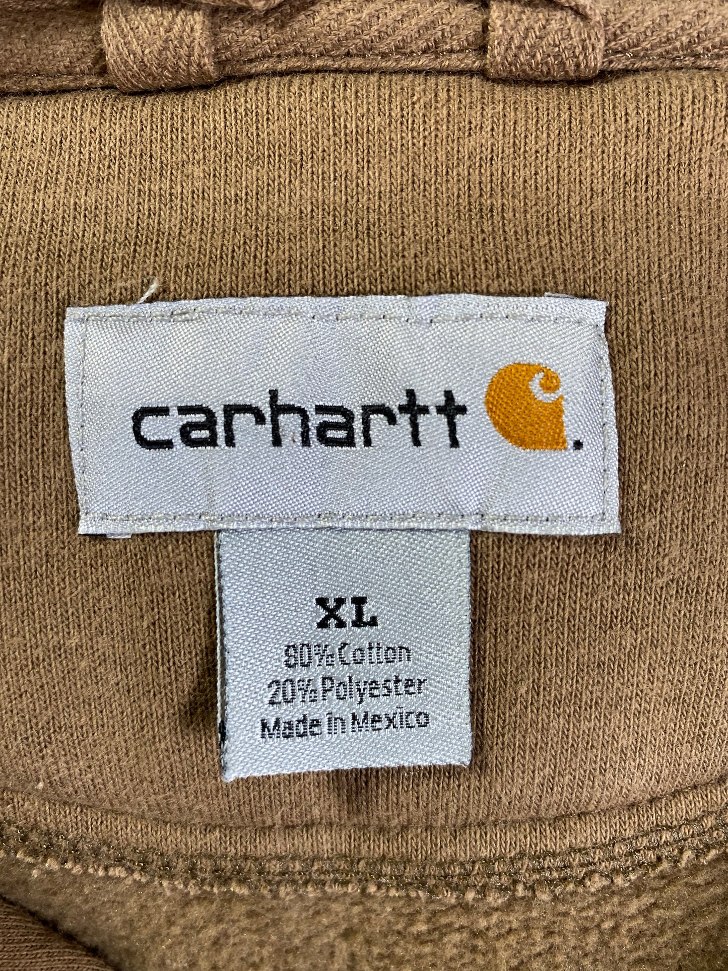 Vintage CARHARTT Size XL Half Zip Hoodie Sweat-Shirt  / A1031