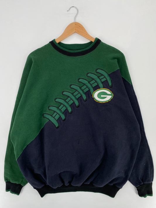 90's GREEN BAY PACKERS Made in USA Size XXL Vintage NHL Sweat-Shirt / E432