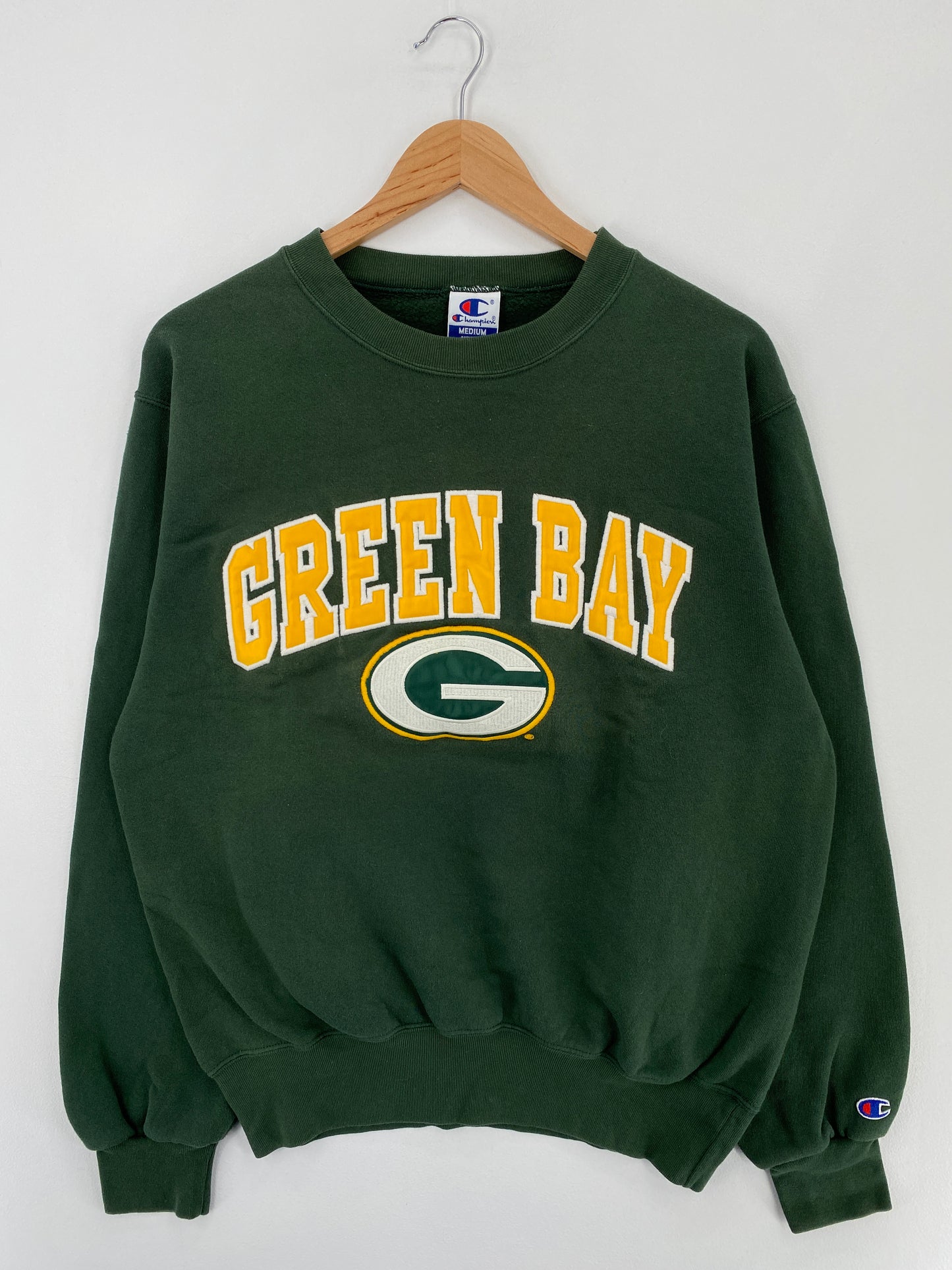 Vintage Champion x GREEN BAY PACKERS Size M Vintage NFL Sweat-Shirt / E434