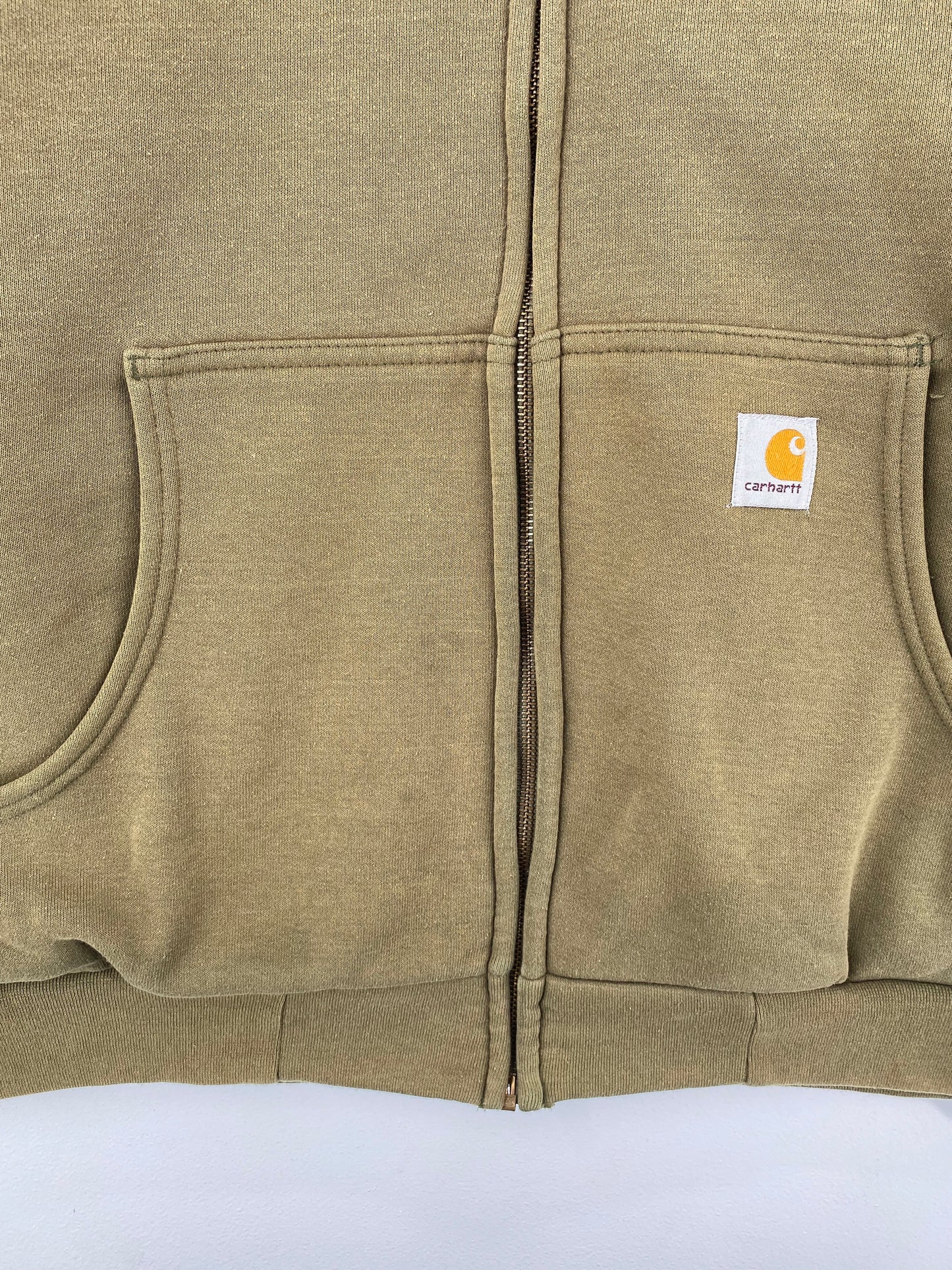 90's CARHARTT Size No Tag (Approx.XL) Vintage Double faced Zip-up Hoodie Sweat-Shirt  / A1026