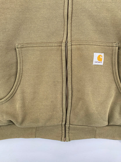 90's CARHARTT Size No Tag (Approx.XL) Vintage Double faced Zip-up Hoodie Sweat-Shirt  / A1026
