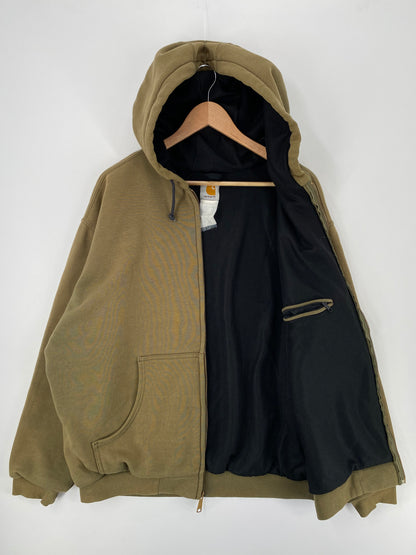 90's CARHARTT Size No Tag (Approx.XL) Vintage Double faced Zip-up Hoodie Sweat-Shirt  / A1026