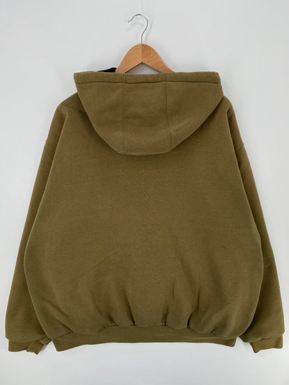 90's CARHARTT Size No Tag (Approx.XL) Vintage Double faced Zip-up Hoodie Sweat-Shirt  / A1026