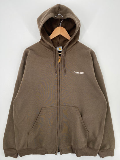 90's CARHARTT Size XL Vintage Zip-up Hoodie Sweat-Shirt  / A1025