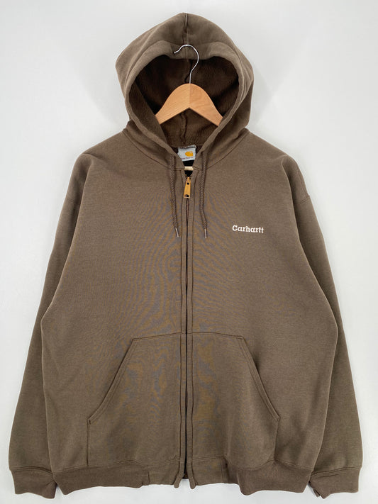 90's CARHARTT Size XL Vintage Zip-up Hoodie Sweat-Shirt  / A1025