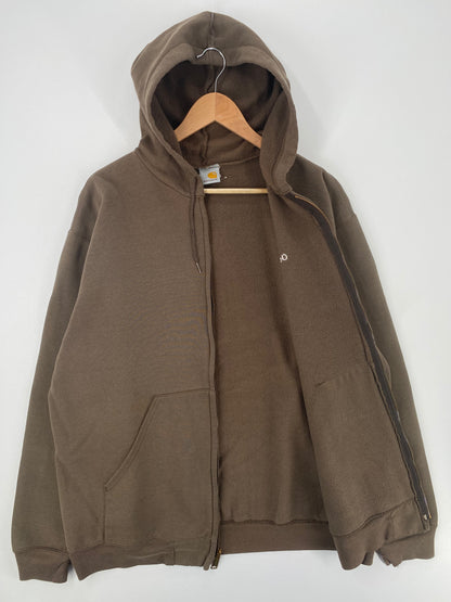 90's CARHARTT Size XL Vintage Zip-up Hoodie Sweat-Shirt  / A1025