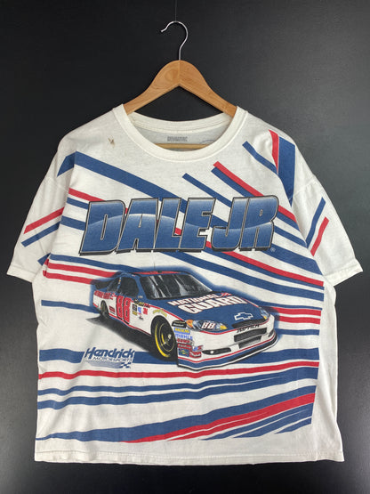 Vintage DALE JR Size No Tag (Approx.XL) Racing T-Shirt / E472