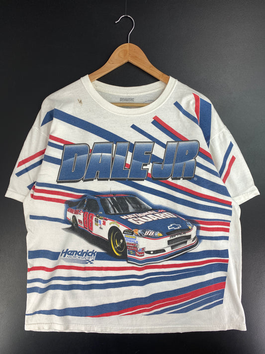 Vintage DALE JR Size No Tag (Approx.XL) Racing T-Shirt / E472