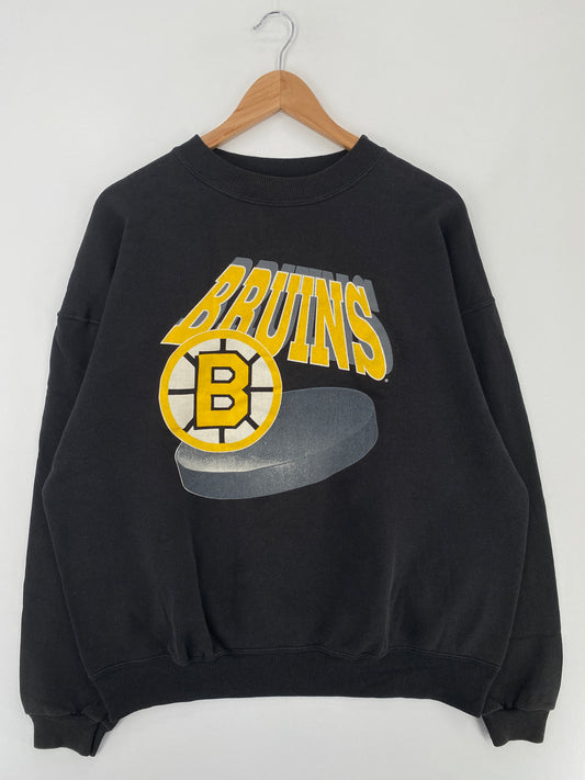 90’s BOSTON BRUINS Made in USA Size XXL NHL Sweat-Shirt / E485