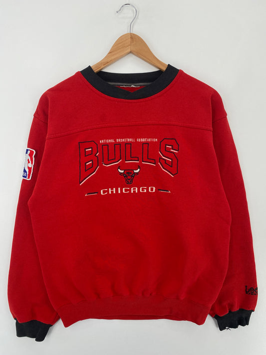 90’s CHICAGO BULLS Size No Tag (Approx.L) NBA Sweat-Shirt / E488