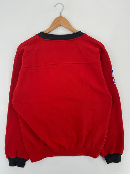 90’s CHICAGO BULLS Size No Tag (Approx.L) NBA Sweat-Shirt / E488