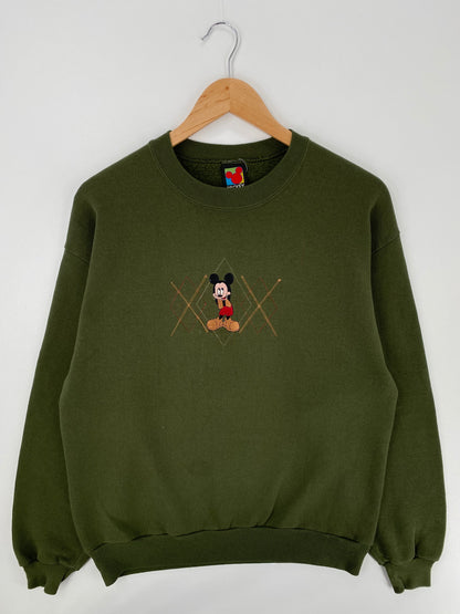 90's DISNEY MICKEY Made in USA Size L Vintage Sweat-Shirt/ A1130