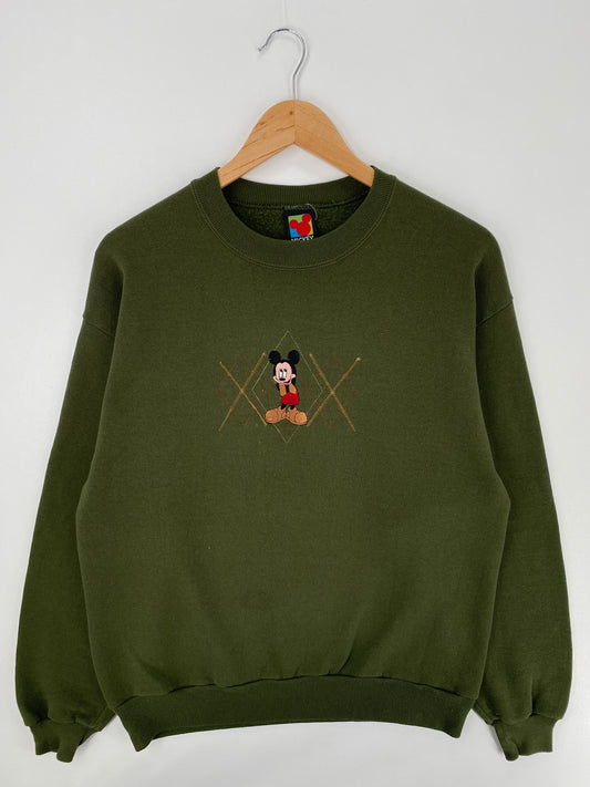 90's DISNEY MICKEY Made in USA Size L Vintage Sweat-Shirt/ A1130