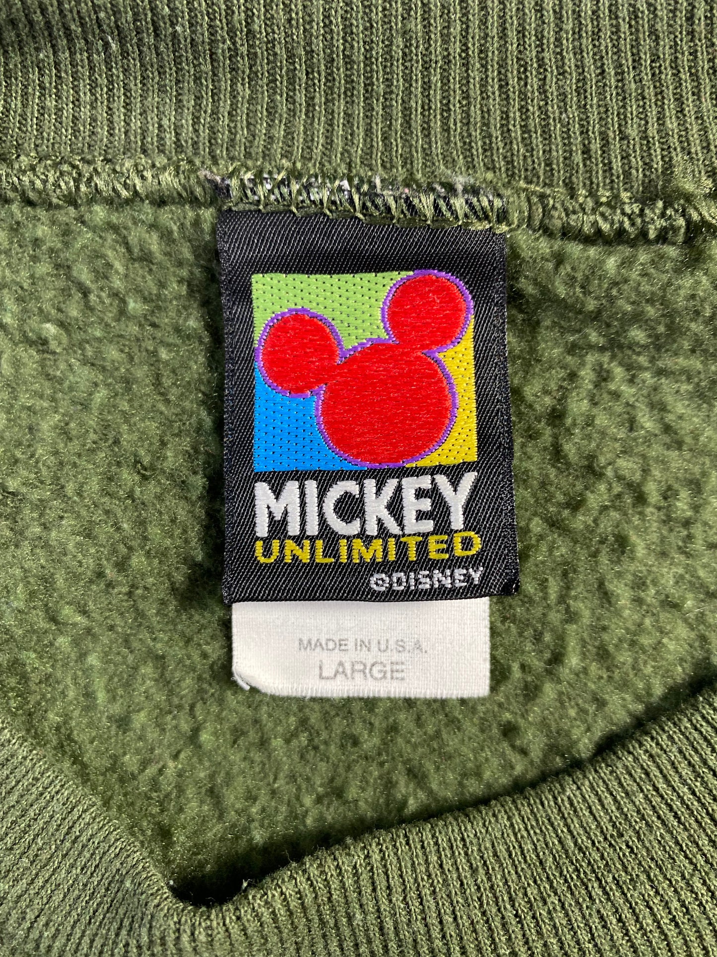 90's DISNEY MICKEY Made in USA Size L Vintage Sweat-Shirt/ A1130