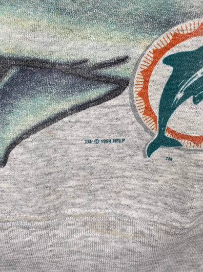 1994 SALEM x MIAMI DOLPHINS Made in USA Size XL Vintage NFL Sweat-shirt / A1149