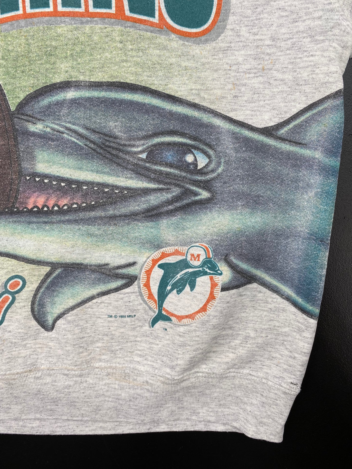1994 SALEM x MIAMI DOLPHINS Made in USA Size XL Vintage NFL Sweat-shirt / A1149