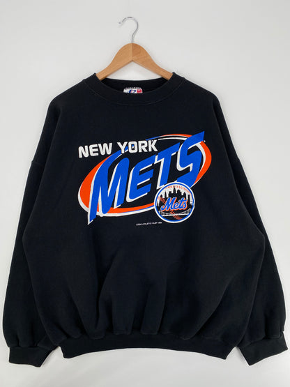 1999 NEW YORK METS Made in USA Size XXL Vintage MLB Sweat-shirt / A1152