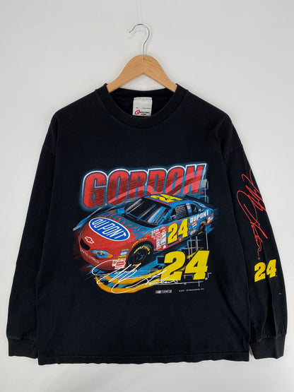2001 NASCAR JEFF GORDON Size XL Vintage Racing Long Sleeve T-Shirt / A1142
