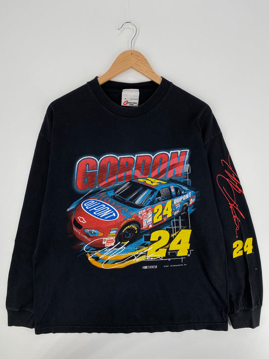 2001 NASCAR JEFF GORDON Size XL Vintage Racing Long Sleeve T-Shirt / A1142