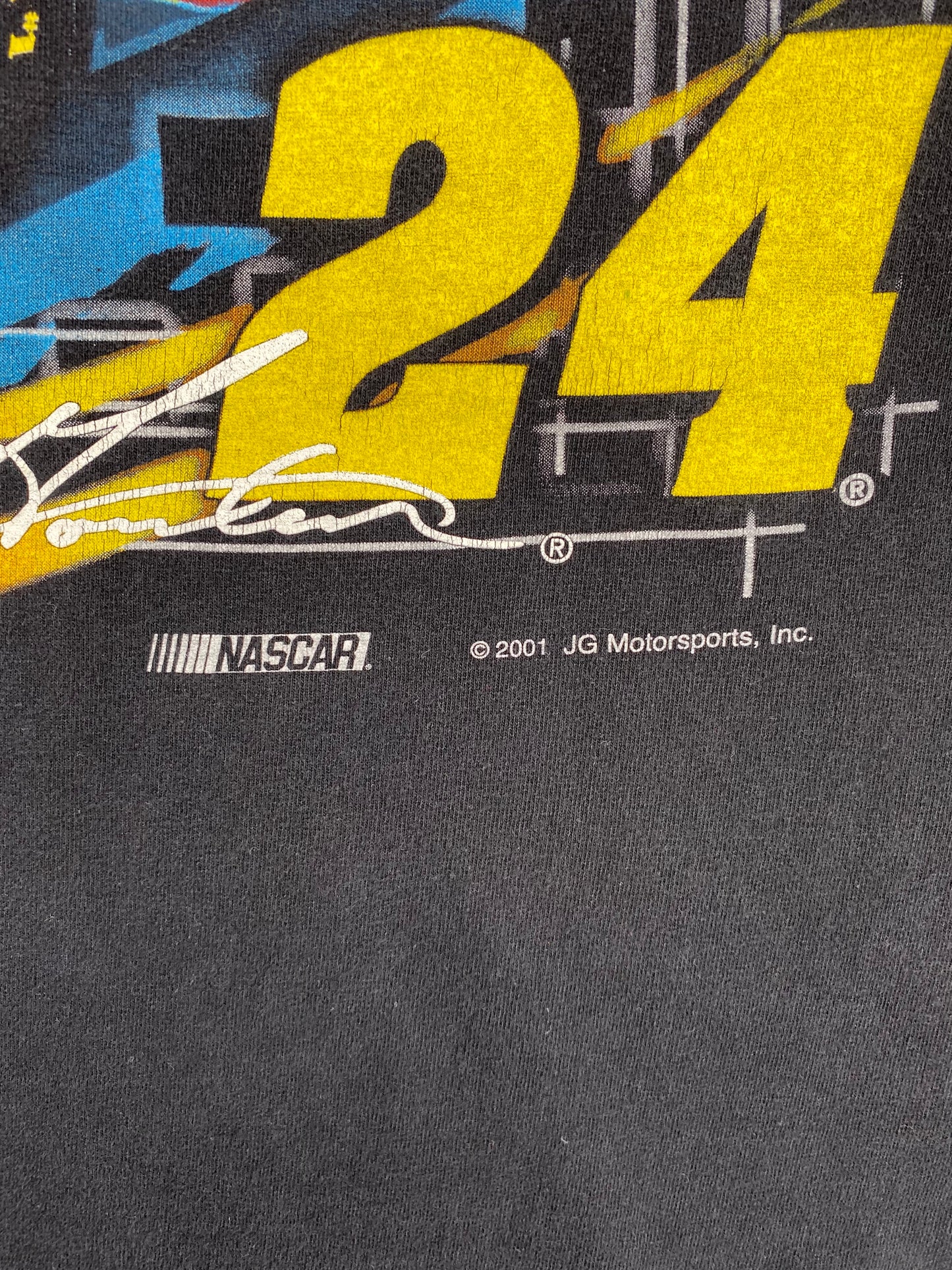 2001 NASCAR JEFF GORDON Size XL Vintage Racing Long Sleeve T-Shirt / A1142