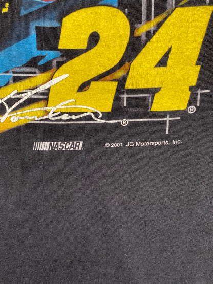 2001 NASCAR JEFF GORDON Size XL Vintage Racing Long Sleeve T-Shirt / A1142