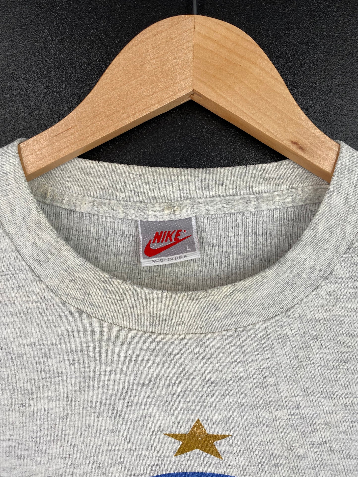 90's NIKE Silver Tag TEAM USA Silver Tag Made in USA Size L Vintage T-Shirts / A1186