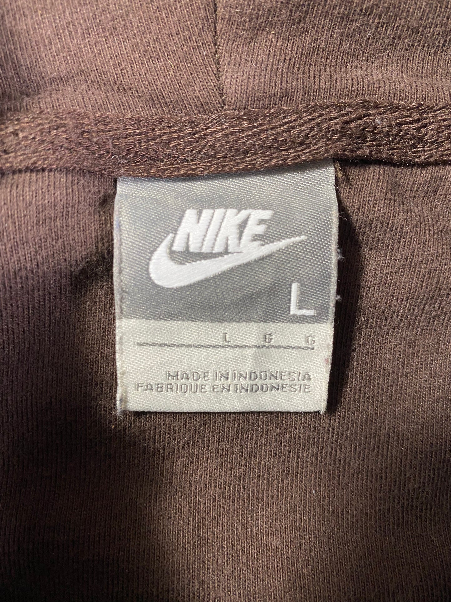 00' NIKE Size L Vintage Zip Up Hoodie Sweat-shirt / A1206
