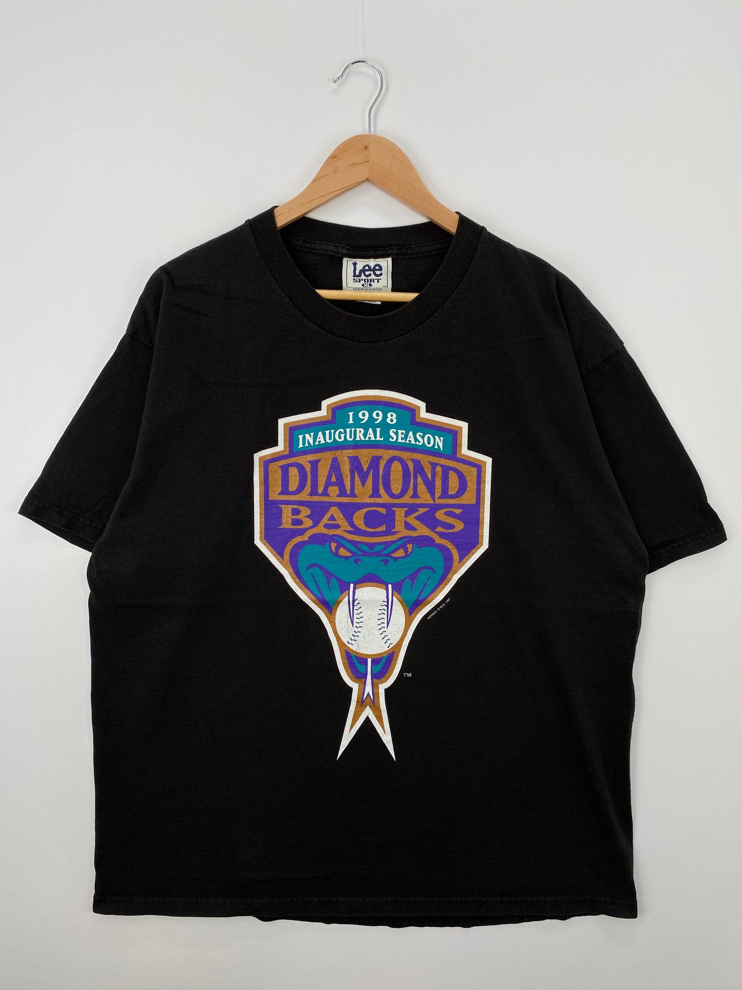 1998 DIAMOND BACKS Size XL Vintage MLB T-shirt / A1302