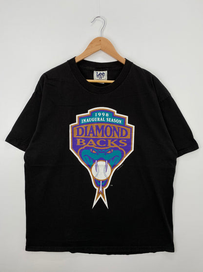 1998 DIAMOND BACKS Size XL Vintage MLB T-shirt / A1302