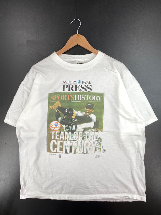 1999 NEW YORK YANKEES Size XXL Vintage MLB T-shirt / A1298